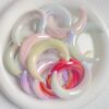 Wholesale Acrylic UV Plated Luminous Moon Beads DIY Jewelry Accessory for Phone Charm and Car Keychain Boutique Resale