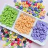 oly-68a9ce68d314bce62184ea09958f460b Wholesale Painted Loose Beads DIY Phone Charm Necklace Accessory - Colorful Stacking Block Style, Trendy Craft Supply for Casual Resale