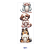 Wholesale 2/8/16pcs Cute Puppy Dog Panda Animal Character Print Pen and Bookmark Stickers UV DTF Wraps OLY Exclusive