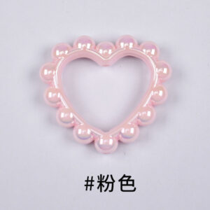 19-pink / Size is about 39 * 43mm, aperture is about 2.6mm
