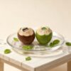 oly-68df20250a3179b4ef87bb442470586e Wholesale Chic Summer Coconut 3D Resin Fruit Miniature Pendant DIY Hair Accessory Keychain for Boutique Resale