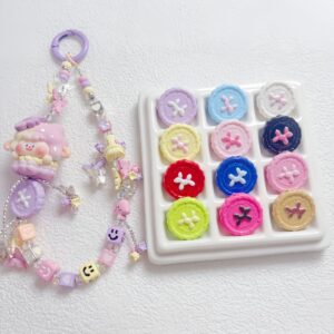 Wholesale Cute Balloon Dog Acrylic Beads Baked Enamel Finish DIY Phone Charm Jewelry Accessory for Boutique Resale