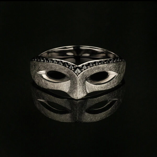 oly-697f208a4cca58865f8364f3dde33dcc Wholesale Vintage Masquerade Mask Ring Electroplating Copper Jewelry Accessory For Everyday Wear