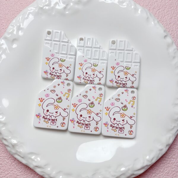 Wholesale Trendy Cartoon Printed Acrylic Pendant with Hanging Hole, DIY Phone Chain Keychain Accessory for Everyday Use and Boutique Resale OLY Exclusive