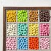 oly-69e0e1cf455f388d479aa8da70b0b5a7 Wholesale Acrylic Baking Paint Colorful Round Loose Beads for DIY Jewelry Making Phone Charm Bracelet Craft Supply