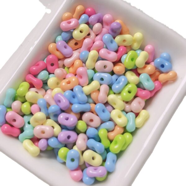 oly-69e462e4cb3ea2375c758a1a2e98ea9f Wholesale Acrylic Peanut Shape Loose Beads for DIY Jewelry Making Bag Charms Necklace Craft Supplies