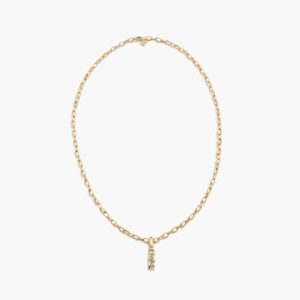 Long column pendant necklace