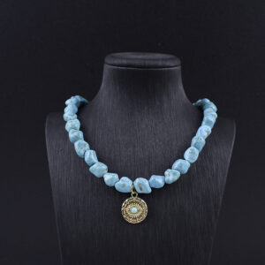 Devil's eye turquoise necklace