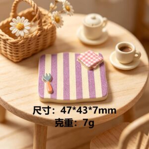 Striped checkered plate-purple
