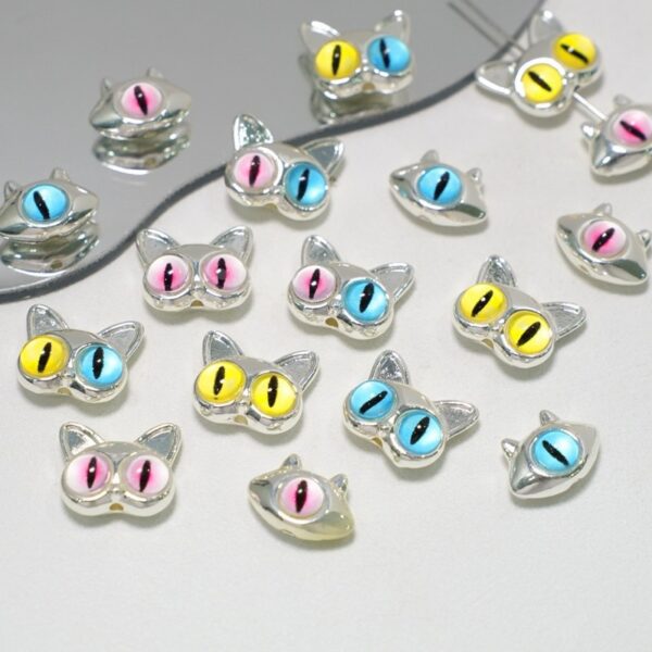 oly-6a3d403a483a28babfba8513b2e8434f Wholesale Cat Eye Monster Alloy Loose Beads DIY Craft Jewelry Accessory for Handmade Bracelet Phone Charm Boutique Resale