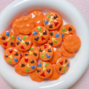 07-orange / Size is about 25mm, hole diameter is about 2.5mm