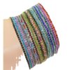oly-6b51495d4803797255d8f50bd0a44437 Wholesale 10 Pack Copper Alloy Electroplated Rhinestone Stretch Bracelets For Women Casual Party Jewelry Accessory
