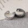 Wholesale Chic Retro Magnetic Ring Black Electroplated Zinc Alloy Adjustable Twill Design Fashion Accessory