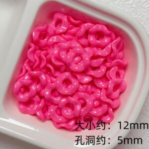 13-rose red / Size is about 13mm, inner diameter is about 5mm (sold by the piece)