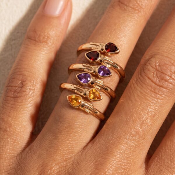 oly-6c22e45024aa4557fc0c031b6672b538 Wholesale Stainless Steel Electroplated Geometric Multicolor Zircon Ring Unisex Trendy Jewelry Accessory For Everyday And Gift