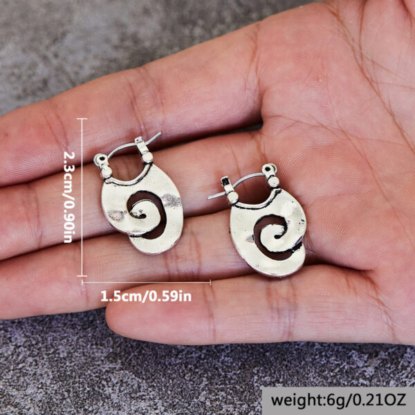 Wholesale Bohemian Symbol Pendant Earrings Retro Geometric Design Women S Chic Fashion Accessory