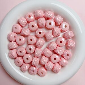 01-pink / Size is about 16 * 12mm, aperture is about 3mm