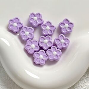10-light purple / Size is about 12mm, hole diameter is about 2.5mm