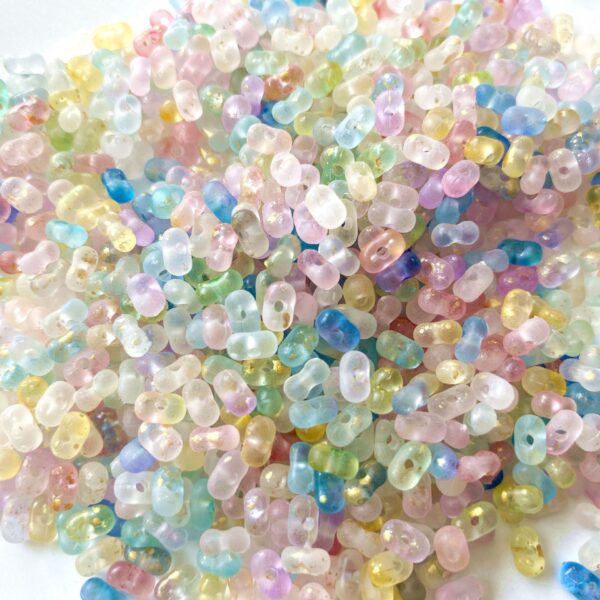 oly-6dd62df4027e429e8b01441ba13b94af Wholesale Peanut Shape Acrylic Beads Frosted with Gold Dots for DIY Phone Charm Jewelry Accessory