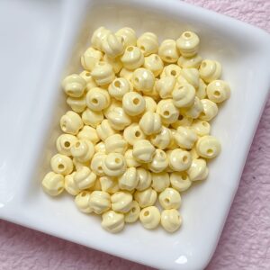 10-light yellow / Size is about 5mm, hole diameter is about 1.5mm