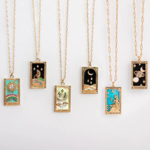 Wholesale Trendy Tarot Sun Moon Star Pendant Necklace Fashion Jewelry Accessory For Gift Boutique Resale