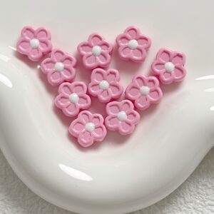 02-pink / Size is about 12mm, hole diameter is about 2.5mm