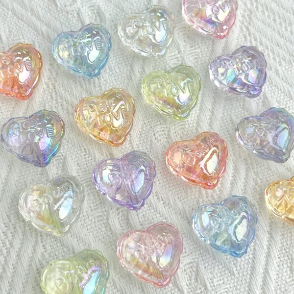 oly-6e0b0a11cfd00e9e6792cbb7fc7737a6 Wholesale Clear Acrylic Heart Balloon Beads for DIY Jewelry Making - Boutique Craft Supply