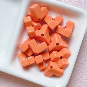 04-orange / Size is about 12mm, hole diameter is about 2.6mm