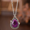 oly-6e6960539dc69a56c24cb22361bbf0d9 Wholesale Vintage Carved Drop Pendant Necklace Antique Silver Tone Alloy Jewelry Accessory Boutique Style For Women