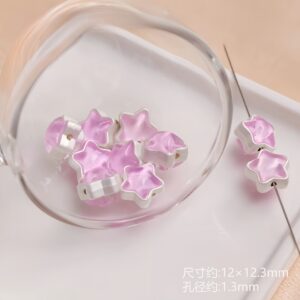 06-light purple five-pointed star / Sold by piece