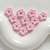 oly-6eec3e0427393d72abe973d6fb3e7a70 Wholesale Five Petal Flower Acrylic Beads DIY Jewelry Making Phone Strap Keychain Bag Charm Craft Supply
