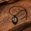 oly-6f6ea2f39f806b5d7f80f9af0ec92736 Wholesale Gothic All Seeing Eye Pendant Necklace Retro Horus Eye Amulet Black Rope Chain Zinc Alloy Jewelry For Boutique Resale Or Gift