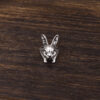 oly-6f7808209072c444d1315972e5f23f8b Wholesale Antique Silver Zinc Alloy Cyberpunk Rabbit Open Ring Unisex Animal Jewelry Gift