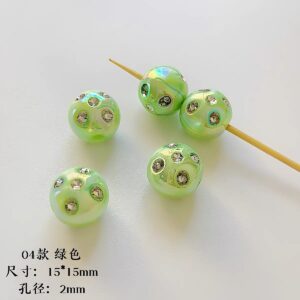 10-Green / The size is about 16mm (sold by piece)