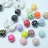 oly-6f9af51b9a2c30dad83d41e5f8f9e905 Wholesale Electroplated AB Acrylic Star Loose Beads for DIY Jewelry Making, White - Bracelet, Hair Clip, Earrings