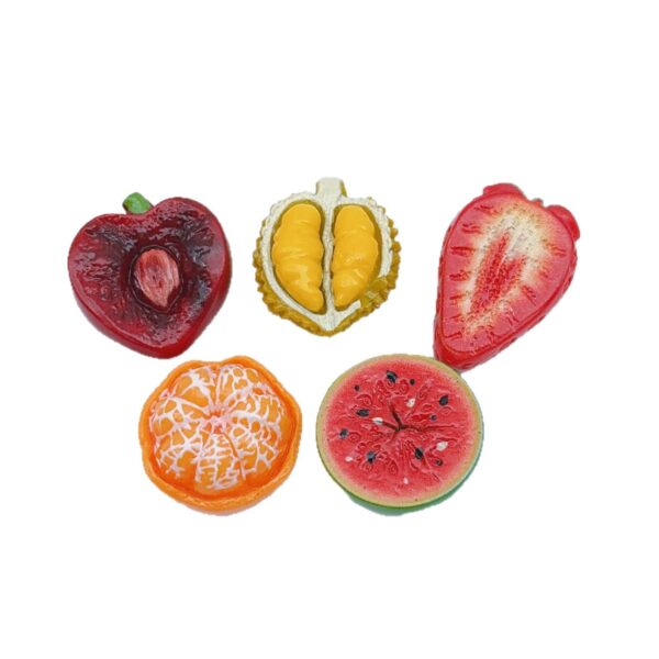 oly-6fcd2161ac21810bd6ee91a234179896 Wholesale Resin Half Cut Cherry Fruit Keychain Pendant Trendy DIY Jewelry Accessory for Bag Charm Car Key and Home Decor