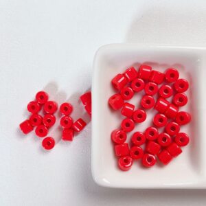05-Vermilion / Size of about 5*6mm, aperture of about 2.2mm(50/package)