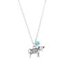 oly-70429fe010215a410287a62a10a13808 Wholesale Retro Ethnic 3D Cow Pendant Necklace Turquoise Inlay Ancient Silver Finish Fashion Jewelry Accessory Gift