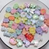 Wholesale Trendy Acrylic Cartoon Bunny Heart UV Colorful Loose Beads for DIY Hair Ties and Phone Charms