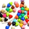 oly-70d7692283b4a2f353592e914916159e Wholesale Glow in the Dark Heart-Shaped Acrylic Loose Beads Sapphire Blue 10mm 50pcs for DIY Phone Charm Keychain Making Chic Bag Charm Accessory for Everyday Wear and Resale