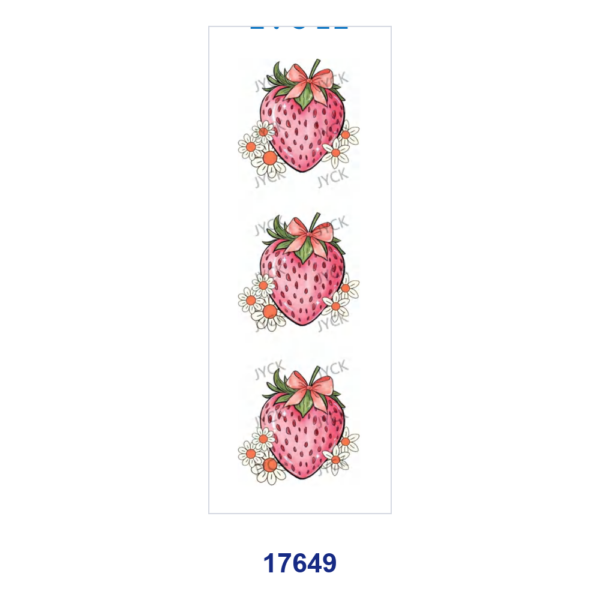 oly-7122e49f1a6713b1a689e8ab22b8b6d9 Wholesale 2/8/16pcs Summer Fruit Bow Strawberry Lemon Cherry Pen and Bookmark Stickers UV DTF Wraps