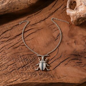 Beetle Necklace - Silver Gold (FG1669-5)