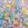 Wholesale Trendy Acrylic Loose Beads Heart Shape Yellow for DIY Jewelry Making Phone Charm Bracelet Craft Supply Gift