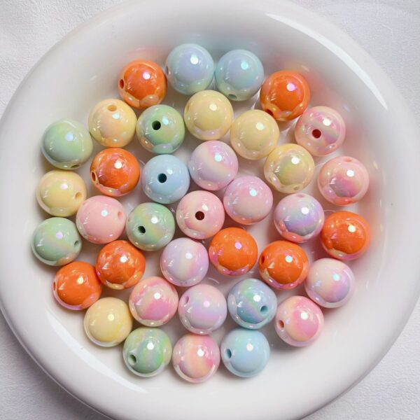 oly-716f82e9065f16d81ce284c9c08efbef Wholesale Cream Blue UV Electroplated Acrylic Round Beads 10mm Glossy DIY Jewelry Making Car Charm Phone Pendant