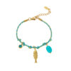 oly-71b2535fd5761bbf6bb4fc1b51472051 Wholesale Woven Rope Charm Bracelet Titanium Steel With Sun Cherry Flower Fish Boot Pendants Fashion Accessory For Gift Or Boutique Resale