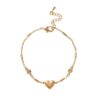 oly-71b8b49a381336ba3a0a2d5f13e18ad7 Wholesale Modern Heart Resin Bead Bracelet Gold Plated Light Green Women S Jewelry Accessory Boutique Resale