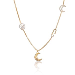Moon Spiral Necklace