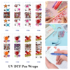 oly-71ed32b4c291dc5d40d4ab25187593bb Wholesale 2/8/16pcs Halloween Dark Graffiti Character Pen and Bookmark Stickers UV DTF Wraps OLY Exclusive