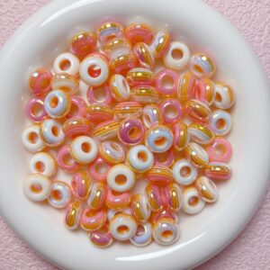 06-orange / Size is about 14mm, hole diameter is about 6mm