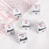 oly-7200a4d636d1b2e3e9a5c60938d7c548 Wholesale Cute Cartoon Acrylic Loose Beads 14mm Printed Flower Polka Dot Mixed Colors for DIY Jewelry Making Phone Charms Bag Charms